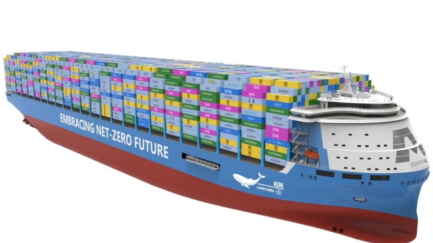 Trung Quốc công bố thiết kế tàu container năng lượng hạt nhân lớn nhất thế giới